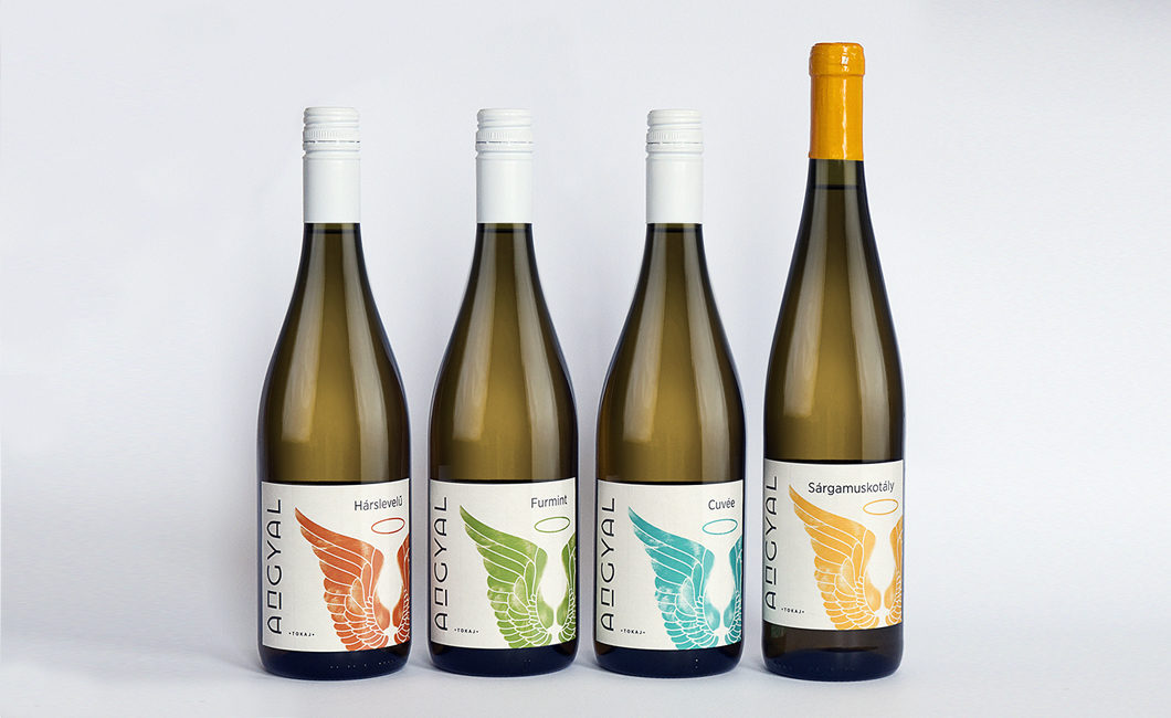 Graphasel Design Studio - Angel bottle labels - Branding Print Graphasel Design Studio - Angel bottle labels - Branding Print