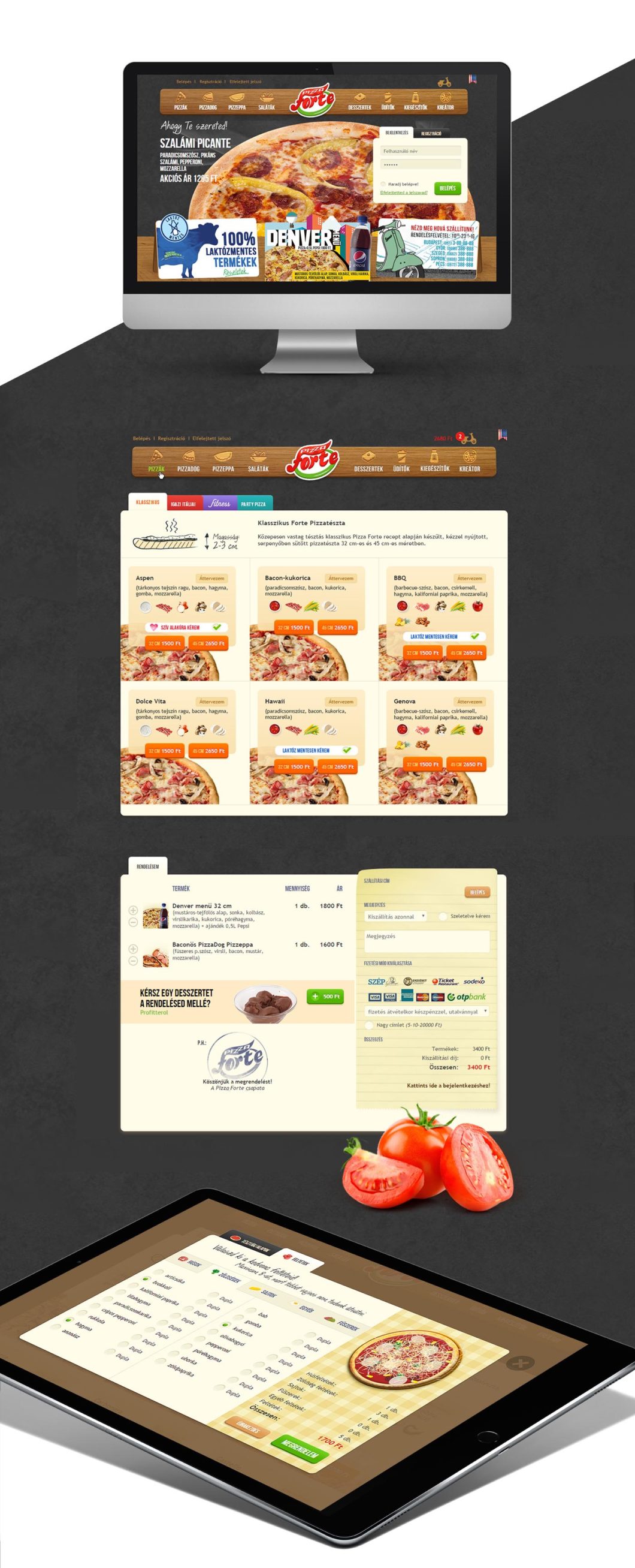 Graphasel Design Studio - Pizza Forte App and web design - Online Graphasel Design Studio - Pizza Forte App and web design - Online
