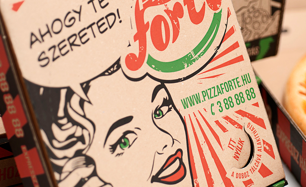 Graphasel Design Studio - Pizza Forte Packaging - Packaging Print 