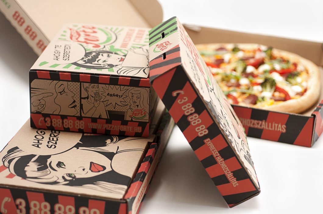 Graphasel Design Studio - Pizza Forte Packaging - Packaging Print Graphasel Design Studio - Pizza Forte Packaging - Packaging Print