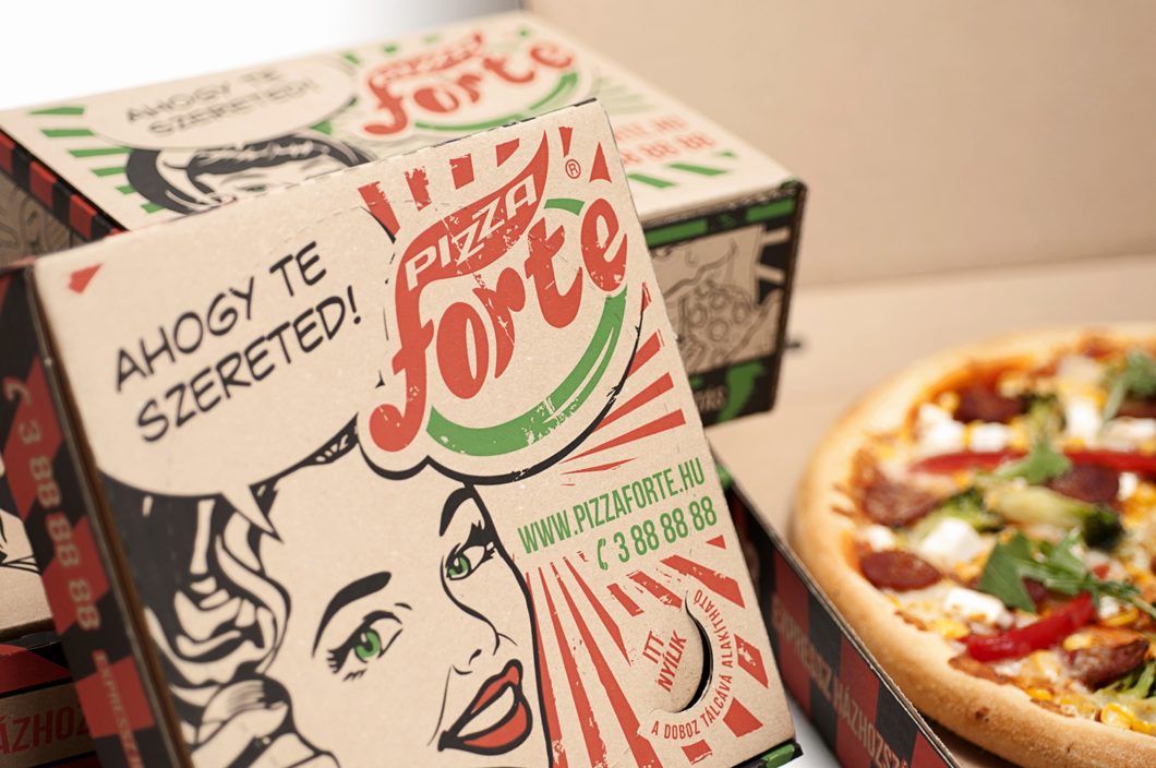 Graphasel Design Studio - Pizza Forte Packaging - Packaging Print Graphasel Design Studio - Pizza Forte Packaging - Packaging Print