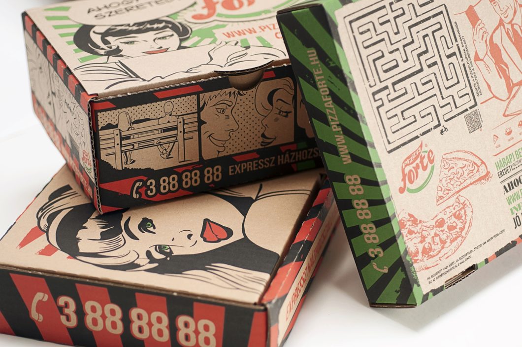 Graphasel Design Studio - Pizza Forte Packaging - Packaging Print Graphasel Design Studio - Pizza Forte Packaging - Packaging Print