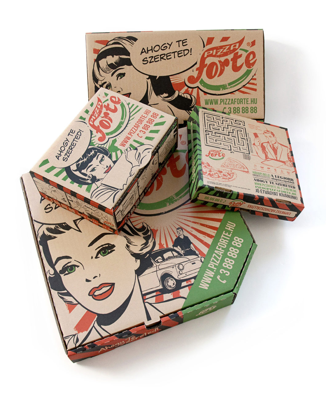 Graphasel Design Studio - Pizza Forte Packaging - Packaging Print Graphasel Design Studio - Pizza Forte Packaging - Packaging Print