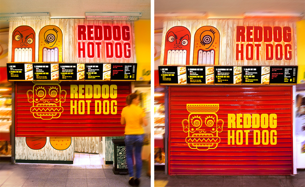 Graphasel Design Studio - Reddog Hot Dog - Branding Packaging Print Graphasel Design Studio - Reddog Hot Dog - Branding Packaging Print